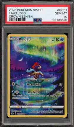Pokemon Keldeo Crown Zenith Galarian Gallery Full Art #GG07 PSA 10 Gem Mint - Image 1