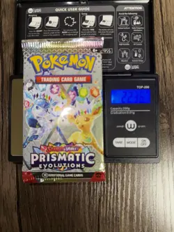 🔥Heavy 22.36🔥Pokemon Prismatic Evolutions Booster Pack Sealed! Demi-God Pack!U - Image 1