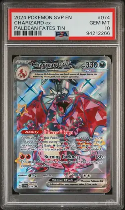 🔥 PSA 10 GEM MINT – Charizard ex #074 | 2024 Pokemon SVP Black Star Promo 🔥 - Image 1