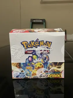 Genuine Pokemon TCG Scarlet & Violet Surging Sparks Booster Box Pikachu & Latias - Image 1