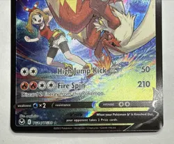 Pokemon TCG Blaziken v TG14/TG30 Holo Ultra Rare Silver Tempest Trainer Gallery - Image 3