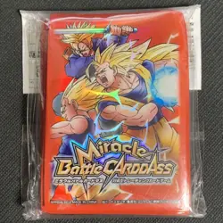 Dragon Ball Card Sleeve Goku Vegeta Trunks Miracle Battle Carddass Used - Image 1