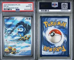 2025 Pokemon Phantasmal Flames PSA 10 Piplup Illustration Rare 098 - US Seller - Image 3