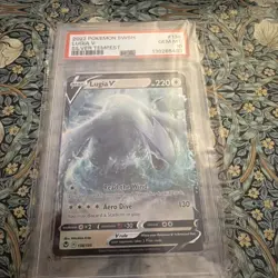 2022 POKEMON SWORD & SHIELD SILVER TEMPEST #138/195 LUGIA V HOLO PSA 10 - Image 1