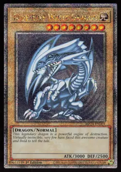 Blue-Eyes White Dragon (Quarter Century Secret Rare) MP24-EN001 Yugioh - Image 1