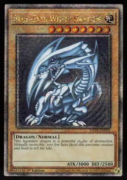 Blue-Eyes White Dragon (Quarter Century Secret Rare) MP24-EN001 Yugioh - Image 1