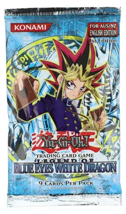 2004 Yu-Gi-Oh Blue Eyes White Dragon 1st Edition Sealed Booster Pack Lot (11) - Image 2