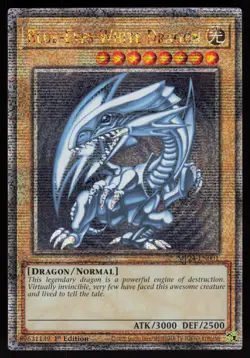 Blue-Eyes White Dragon (Quarter Century Secret Rare) MP24-EN001 Yugioh - Image 1