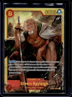 2024 One Piece Two Legends Silvers Rayleigh Secret Rare #OP08-118 - Image 1