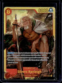 2024 One Piece Two Legends Silvers Rayleigh Secret Rare #OP08-118 - Image 1