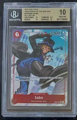 BGS 10 One Piece OP05-007 SR* Sabo Alt Art - English - Awakening of the New Era - Image 1