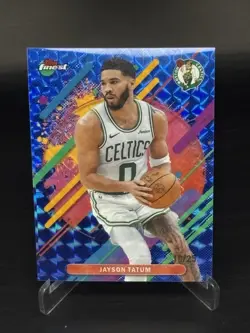 2026 Topps Finest Rare Blue X-Fractor /25 Jayson Tatum #221 - Image 1
