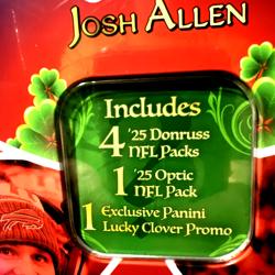 2025 Panini Lucky Clover Josh Allen NFL Tin SEALED RARE Optic Downtown Chase! - Image 2