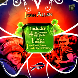 2025 Panini Lucky Clover Josh Allen NFL Tin SEALED RARE Optic Downtown Chase! - Image 4