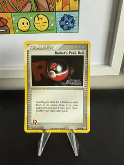 Rocket's Poke Ball EX Team Rocket Returns 89/109 REVERSE HOLO STAMPED NM/LP+ - Image 1