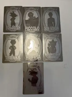 Amada Dragon Ballz Silver Card Set Seven Characters Used - Image 1