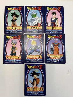 Amada Dragon Ballz Silver Card Set Seven Characters Used - Image 2