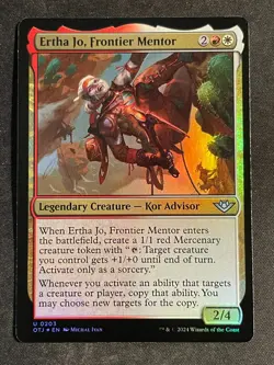 MTG Ertha Jo, Frontier Mentor, NM-Mint, (OTJ #0203) Foil - Image 1