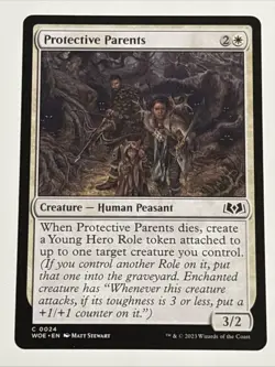 MTG Wilds of Eldraine Protective Parents 0024 NM - Image 1