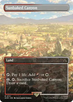 MTG Foil - Sunbaked Canyon (Borderless) - 111 / NM / English - Image 1