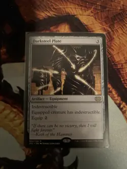 1x Darksteel Plate MTG Double Masters 2022 Rare Nonfoil NM - Image 1