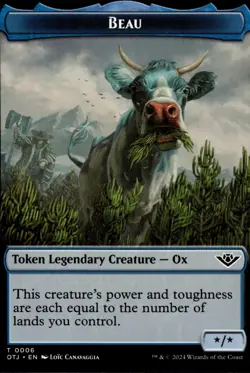 MTG: Beau Token | Outlaws of Thunder Junction 6 NM - Image 1