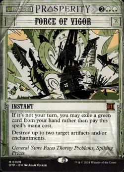 MTG: Force of Vigor | Outlaws of Thunder Junction: Breaking News 29 NM - Image 1