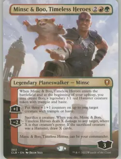 Minsc and Boo Timeless Heroes 363 Borderless Non-Foil Near Mint CLB MTG - Image 1