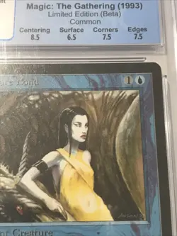 1993 MTG Beta - CREATURE BOND - CGC 7 Near Mint - Image 3