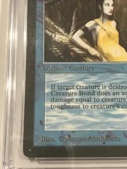 1993 MTG Beta - CREATURE BOND - CGC 7 Near Mint - Image 5