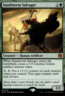 MTG: Sandstorm Salvager | Outlaws of Thunder Junction: The Big Score 19 NM - Image 1