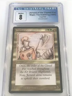 1994 MTG Legends - JERRARD OF THE CLOSED FIST - CGC 8 NM/Mint - Image 1