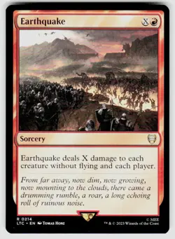 Earthquake - 214 - NM - Commander: The Lord of the Rings: Tales of Middle-earth - Image 1