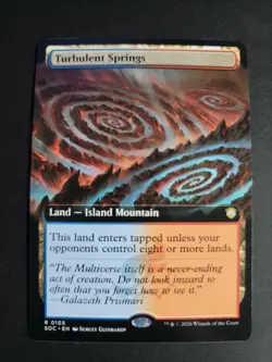 Turbulent Springs (Extended Art) Rare MTG Secrets of Strixhaven Commander - Image 1