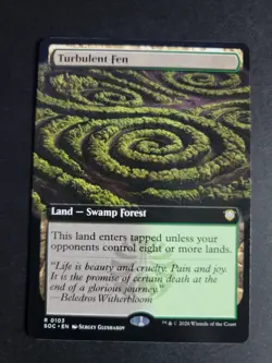 Turbulent Fen (Extended Art) Rare MTG Secrets of Strixhaven Commander - Image 1