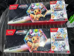 Pokemon Scarlet Violet Prismatic Evolutions Surprise Box Booster Bundle 2 PACK - Image 1