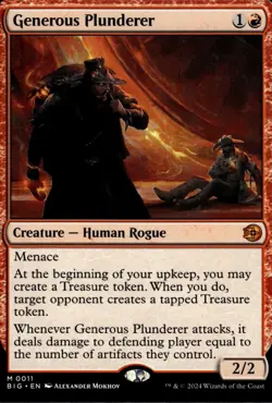 MTG: Generous Plunderer | OTJ: The Big Score 11 NM - Image 1