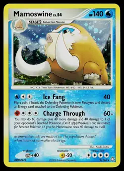 Pokemon Card - Mamoswine Legends Awakened 9/146 Holo Rare - Image 1