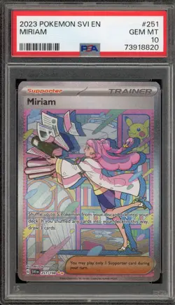 Pokemon Miriam Scarlet & Violet Special Illustration Rare #251 PSA 10 Gem Mint - Image 1
