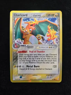 Charizard Delta Species Crystal Guardians 4/100 Holo Rare 120HP Pokemon Card - Image 1