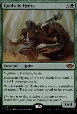 MTG: Goldvein Hydra FOIL | Outlaws of Thunder Junction 167 NM - Image 1