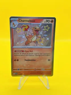 Pokemon TCG Charmeleon 110/091 - Paldean Fates Shiny Rare - Near Mint Fire Card - Image 1