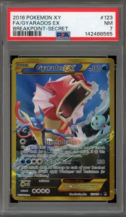 Pokemon Gyarados EX XY Breakpoint Secret Rare #123 PSA 7 - Image 1
