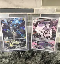 Pokemon N's Zekrom & Houndstone Holo Basic Stage 1 Lot of 2 Cards English - Image 1