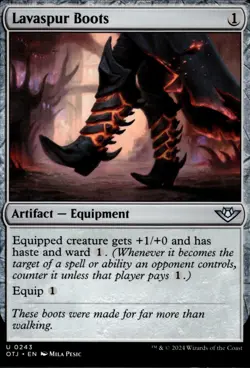 MTG: Lavaspur Boots | Outlaws of Thunder Junction 243 NM - Image 1