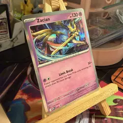 Zacian 015 STAMPED PRE-RELEASE Phantasmal Flames Black Star Pokemon TCG MINT - Image 2