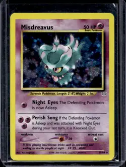 2001 Pokemon Neo Revelation Misdreavus Holo #11/64 - Image 1
