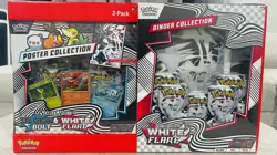(1) Pokemon Black Bolt and White Flare Binder + Poster Collection Sam's Club - Image 2
