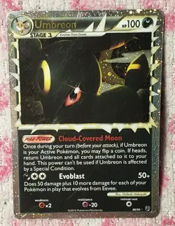 Umbreon 86/90 Heart Gold Soul Silver Daunted 2010 Pokemon Card - Image 1