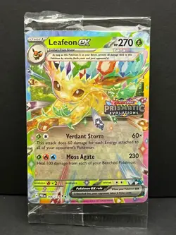 Leafeon ex 006/131 SEALED Stamped Promo Prismatic Evolutions Pokemon Near Mint - Image 1